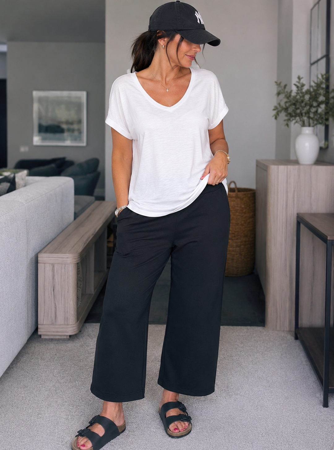 Scuba Crop Jogger Black