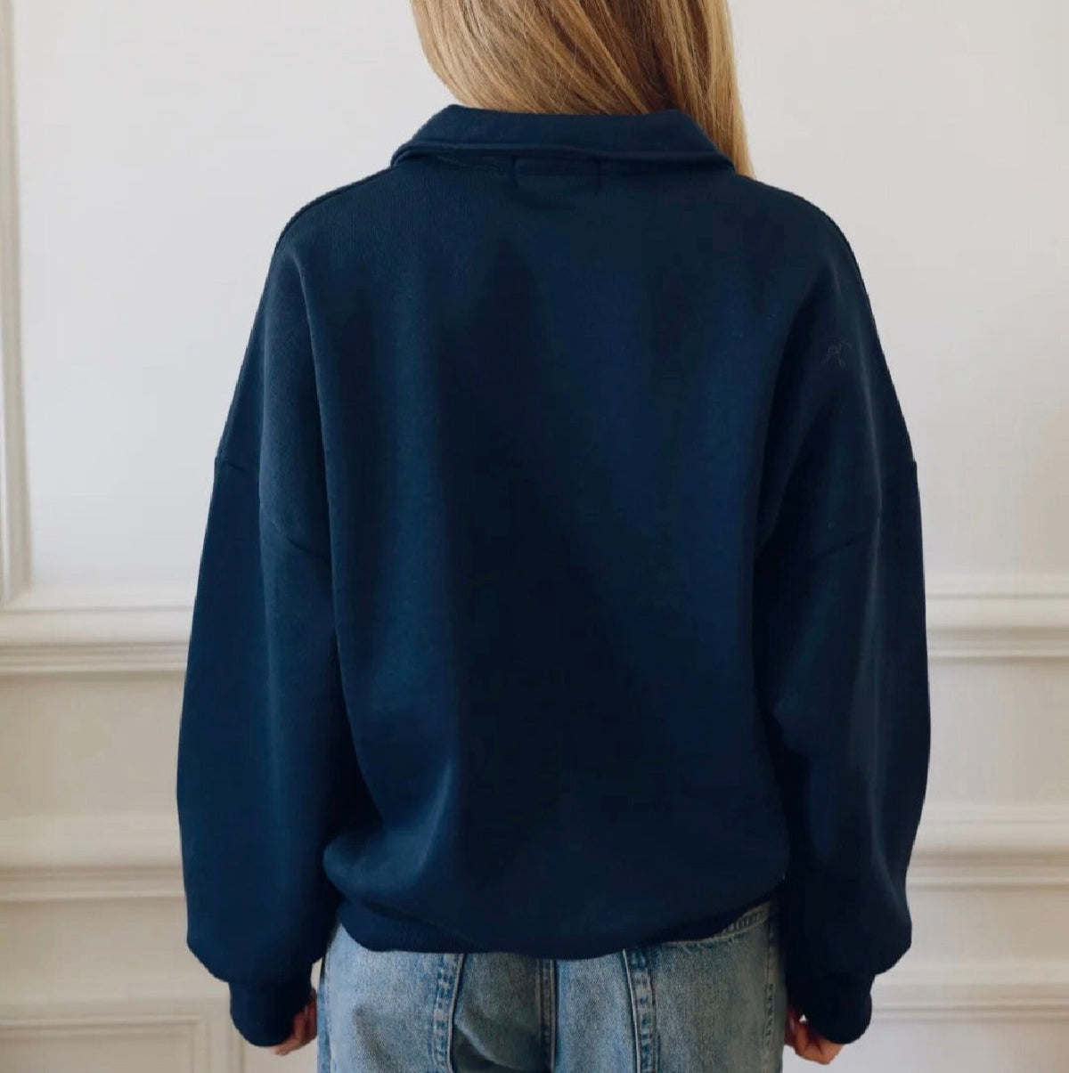 Jess Navy Sweatshirt