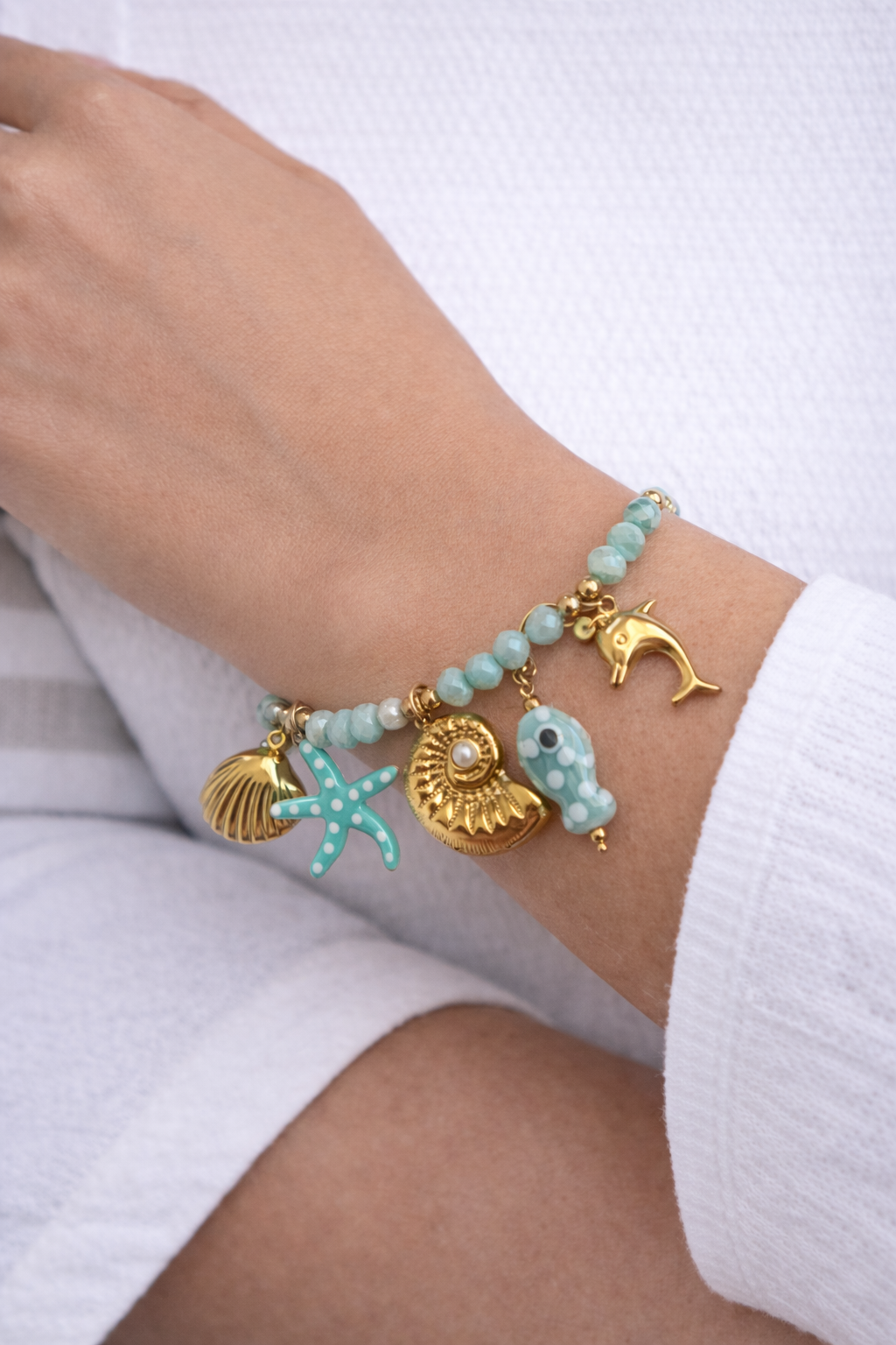 Turquoise Shell Bracelet
