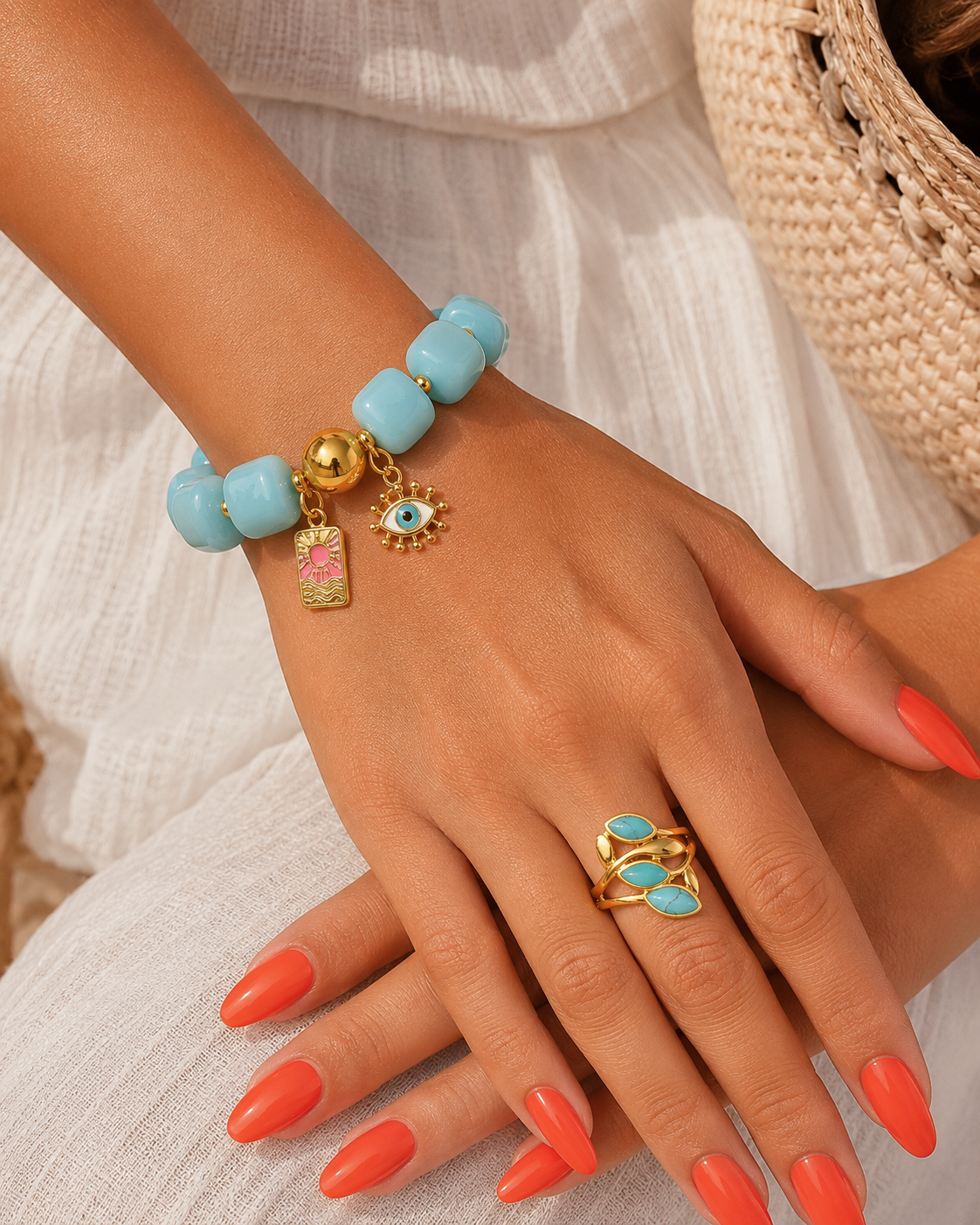 Luna Turquoise Statement Ring