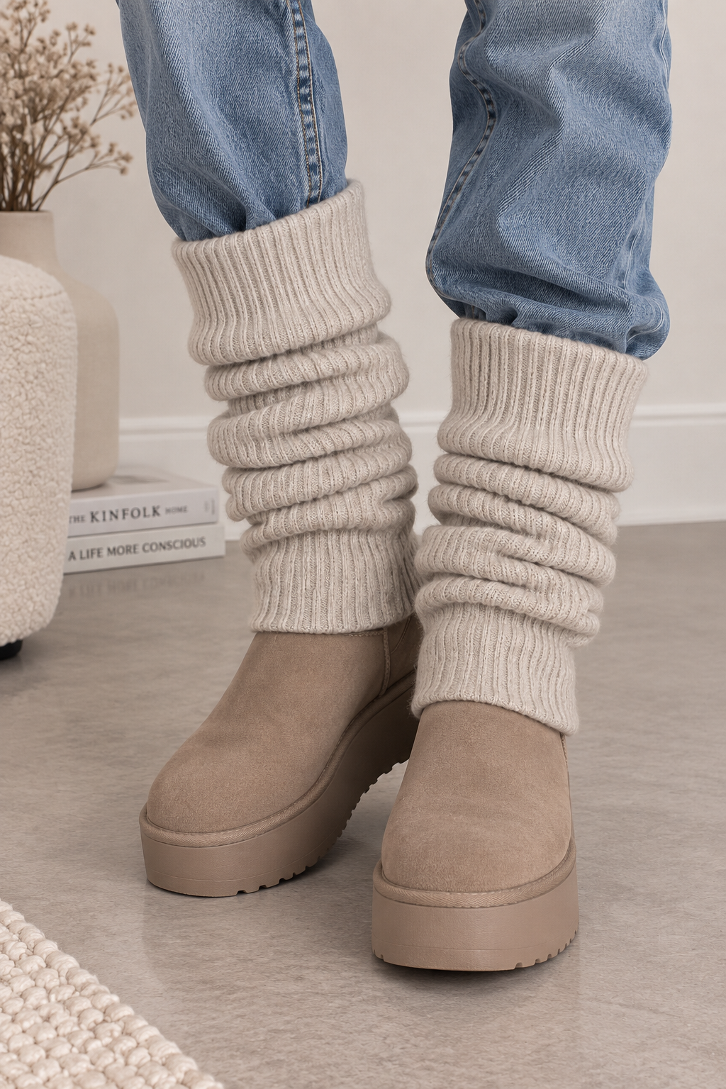 Slouch Leg Warmers Oatmeal