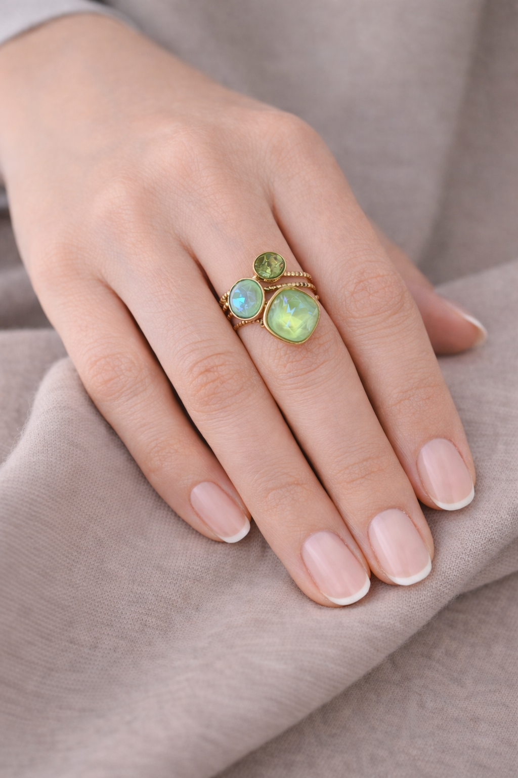 Lumi Trio Gem Ring
