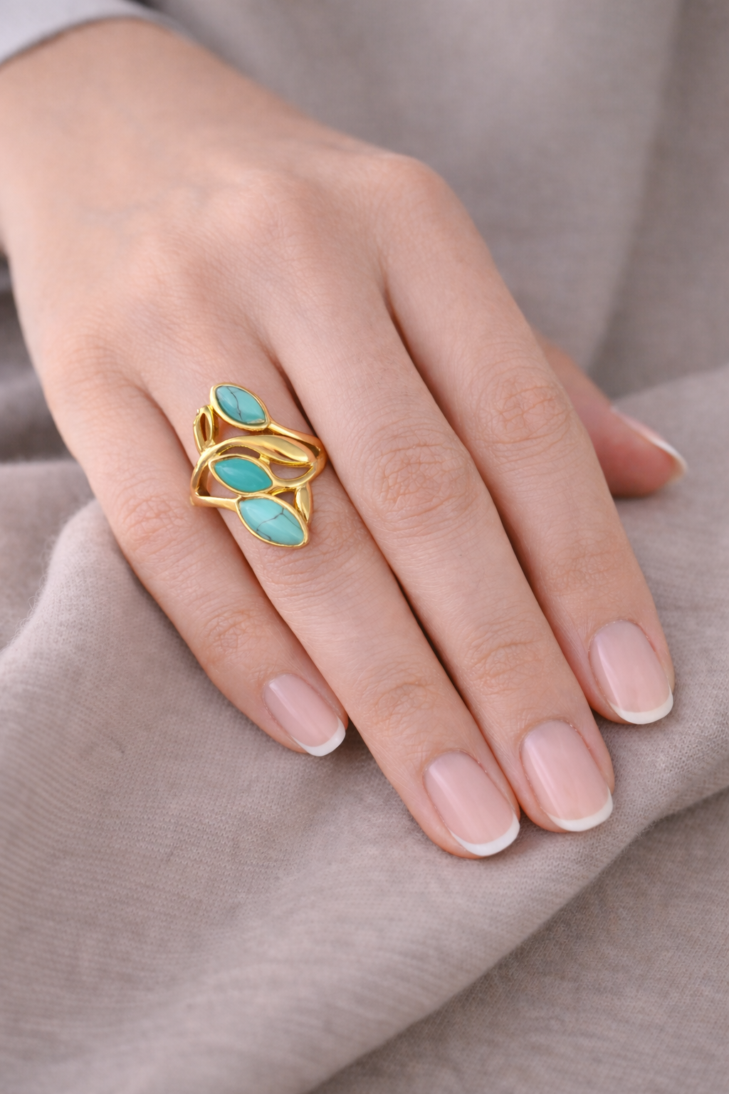 Luna Turquoise Statement Ring