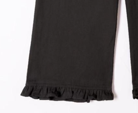 Edith Frill Trousers Black
