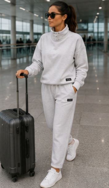 VRSO Funnel Neck Marl Grey